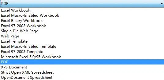 How to Export WorksheetWorkbook as PDF Type 5