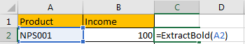 How to Extract Bold Text from A List in Excel11