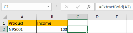 How to Extract Bold Text from A List in Excel12