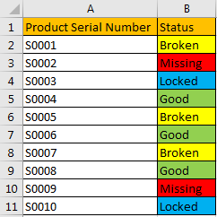 How to Filter Data by Multiple Cell Colors in A List 1