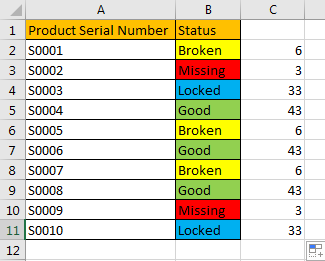 How to Filter Data by Multiple Cell Colors in A List 5