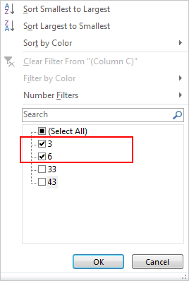 How to Filter Data by Multiple Cell Colors in A List 7