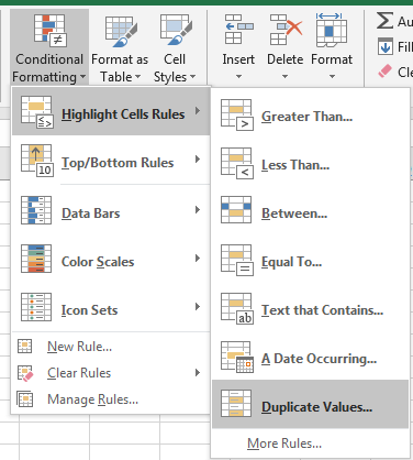 How to Highlight All Duplicate Values 2