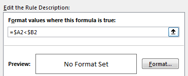 How to Highlight Cell Which Its Adjacent Cell Value Equals to or GreaterLess Than It 12