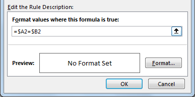 How to Highlight Cell Which Its Adjacent Cell Value Equals to or GreaterLess Than It 4