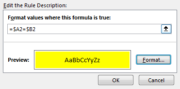 How to Highlight Cell Which Its Adjacent Cell Value Equals to or GreaterLess Than It 7