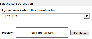 How to Highlight Cell Which Its Adjacent Cell Value Equals to or GreaterLess Than It 9