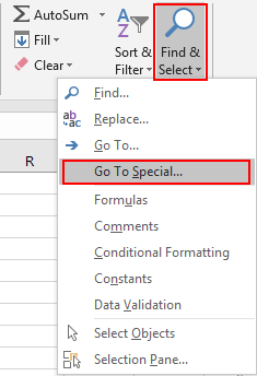 How to Select All Error Value Cells 2