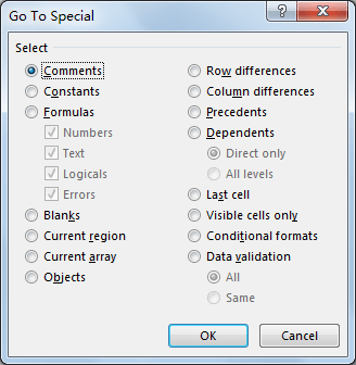 How to Select All Error Value Cells 3