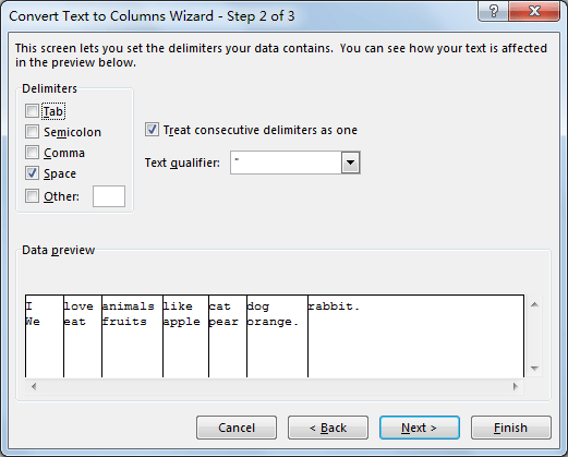 How to SplitSeparate Sentence into Words 4