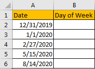 How to Change Date to The Day of Week 1