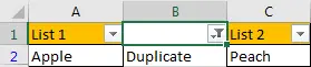 How to Compare Two Columns and Remove the Duplicate Values by Formula 8