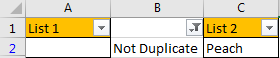 How to Compare Two Columns and Remove the Duplicate Values by Formula 9