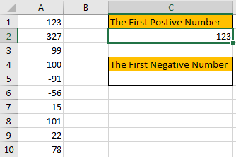 How to Find the First or Last Positive or Negative Number in a Column3