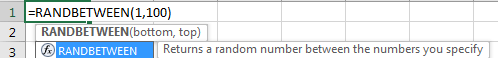 How to Generate Random Values in Excel1