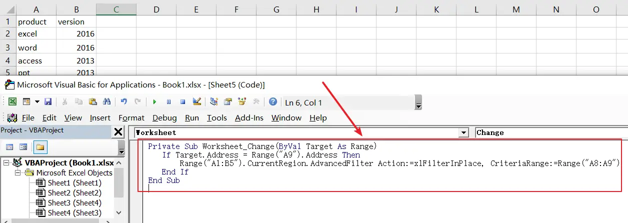 autofilter based on cell value3