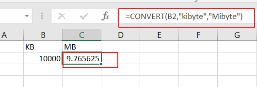 convert kb mb unit3