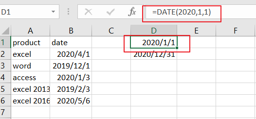 count cells between dates formula2