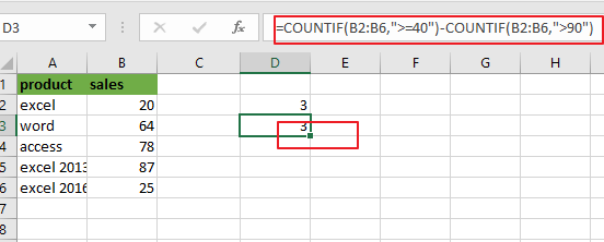 count cells between two numbers2