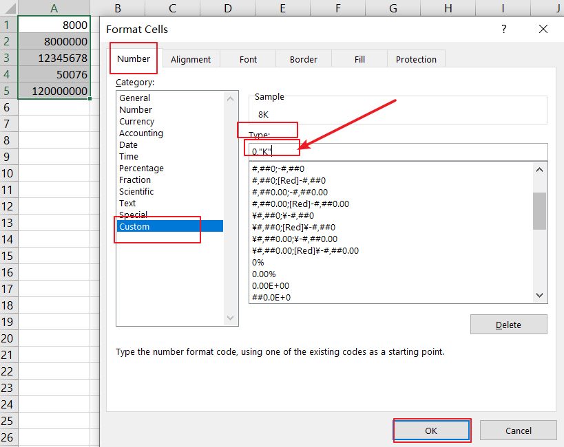 format numbers in thousands millions4