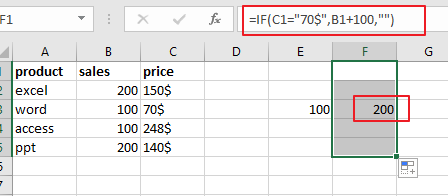 get another cell value if equals4