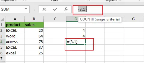 count cells equals to x or y4