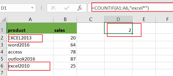 count cells that begin with certain string1