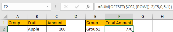 How to Sum Every N Rows 15