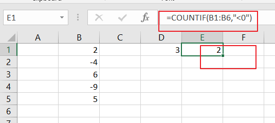 count cell contain positive number2