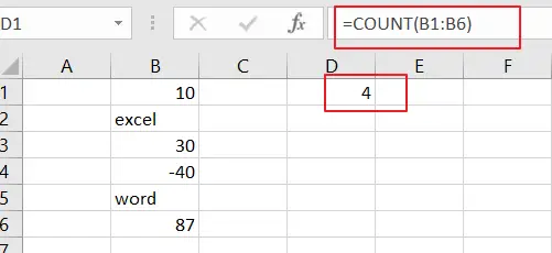 count cells that contain number1