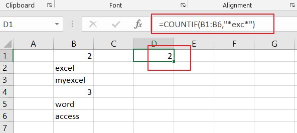 count cells that contain specific text1