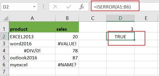 count number cells that contain errors2