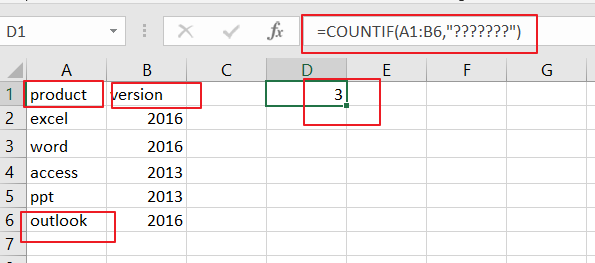 count number of cells that contain certain characters1