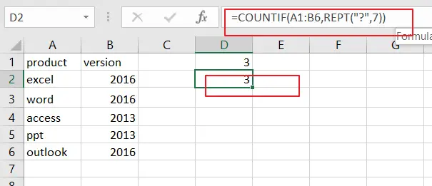 count number of cells that contain certain characters2
