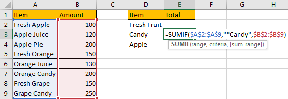 Sum Data if Begins with 5