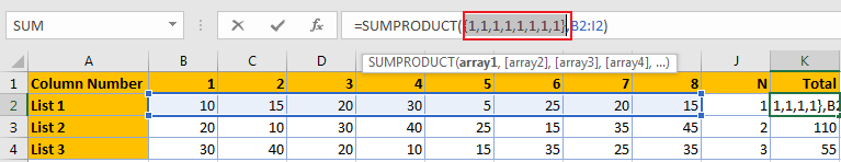 Sum Every Nth Column 16