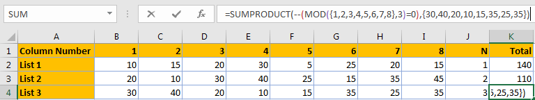 Sum Every Nth Column 24