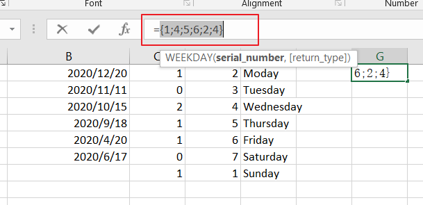 count dates by days of week3