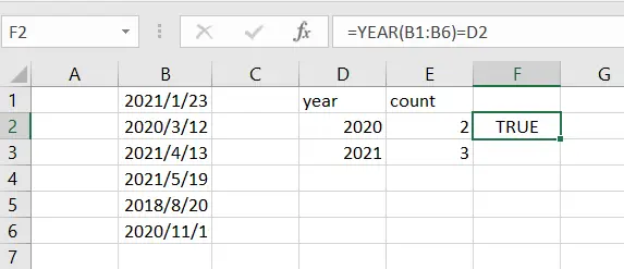 count dates of given year4