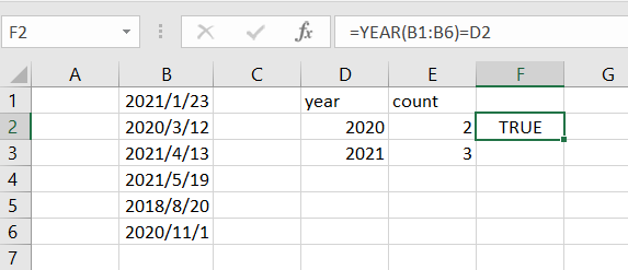 count dates of given year4