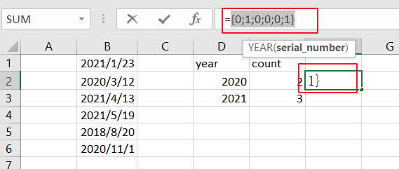 count dates of given year7