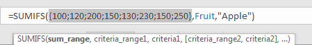 How to Sum Numbers by Formula if Cells Equal to A Certain Value 6