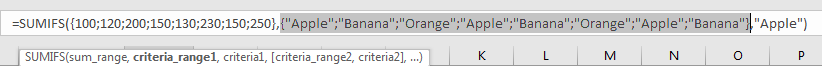 How to Sum Numbers by Formula if Cells Equal to A Certain Value 7