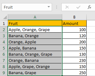 How to Sum by Formula if Cell Contains Both A and B in Excel 2