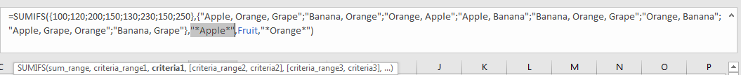 How to Sum by Formula if Cell Contains Both A and B in Excel 8