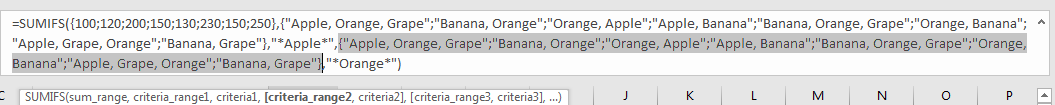 How to Sum by Formula if Cell Contains Both A and B in Excel 9