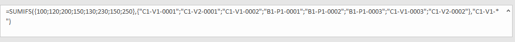 How to Sum by Formula if Cell Contains Special Character 10