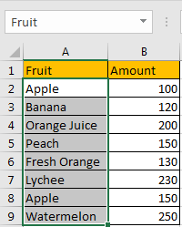 Sum if Cell Contains Text in Another Column 14