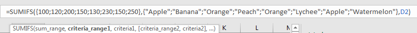 Sum if Cell Contains Text in Another Column 5