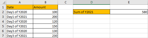 How to Sum by Formula if Cell Ends with in Excel1